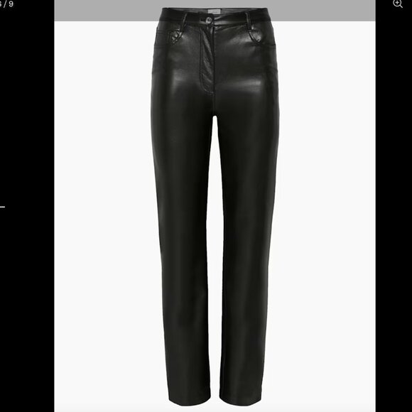 Wilfred Melina Black Leather Pants - Picture 1 of 6
